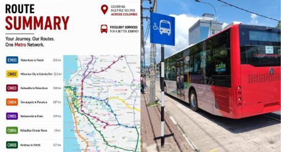 7 New Metro Bus Routes For Colombo Travel